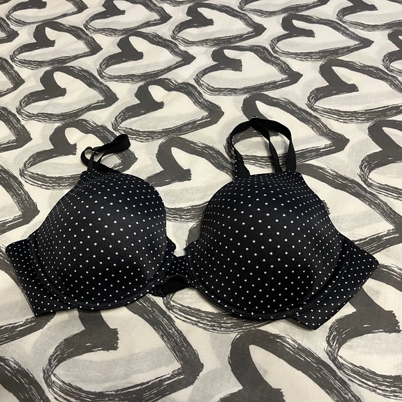 Maidenform 07539 Black Polka Dot Bra sz 38B - Picture 1 of 5